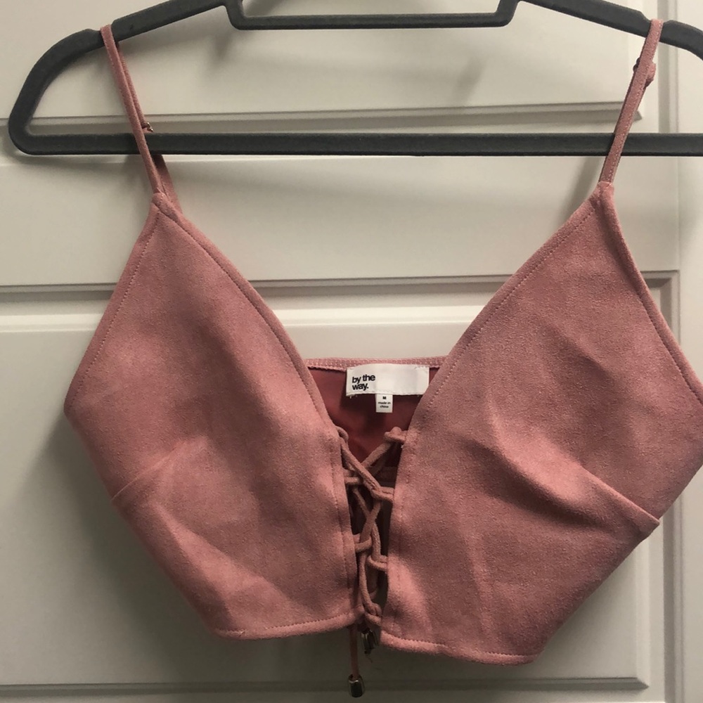 By the way crop top size medium . Worn once .